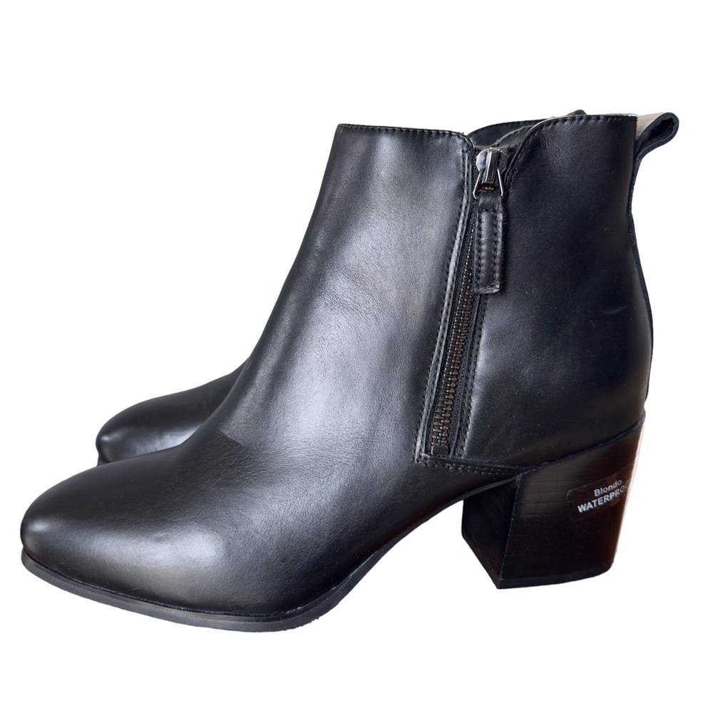 Blondo Siena Waterproof Leather Booties Size 11